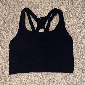 Lululemon black cropped tank